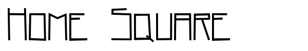 Home Square font preview